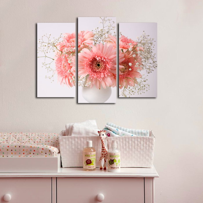 Wallity 3KBPAT-44 Lienzo Decorativo de 3 Piezas Multicolor